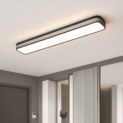Plafonnier LED encastré rectangulaire minimaliste pour couloir long — LZ4X7D9