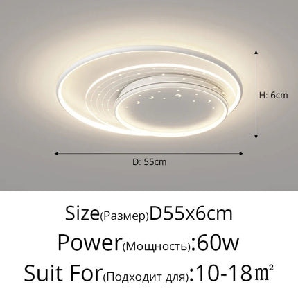 Plafonnier LED encastré étoiles au design romantique pour enfants — LZ4X9Q2M