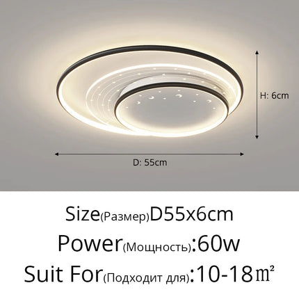 Plafonnier LED encastré étoiles au design romantique pour enfants — LZ4X9Q2M
