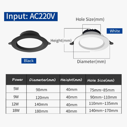 Plafonnier LED encastré ultra fin en aluminium pour intérieur — LZ4X9P