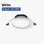 Blanc / 12 W (trou de 110 à 135 mm) / 6000K | CHINE