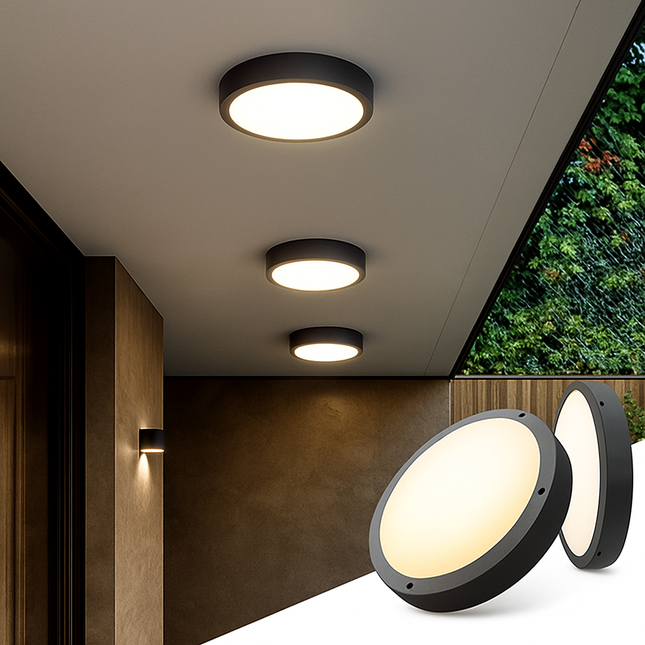 Plafonnier LED étanche pour extérieur, jardin et porche — LZ4X9M