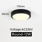 Rond 12W / Blanc chaud 3000K / Coquille blanche