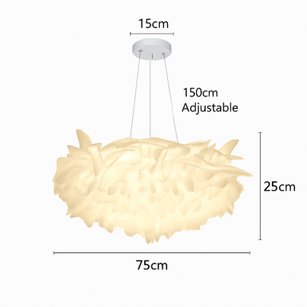 Plafonnier LED fleur romantique en PVC avec télécommande et gradation — LZ4X9T