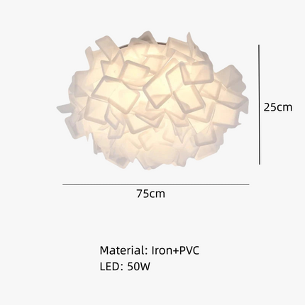 Plafonnier LED dimmable en forme de fleur avec télécommande en PVC — LZ4X7Q9