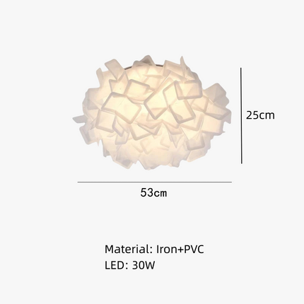 Plafonnier LED dimmable en forme de fleur avec télécommande en PVC — LZ4X7Q9