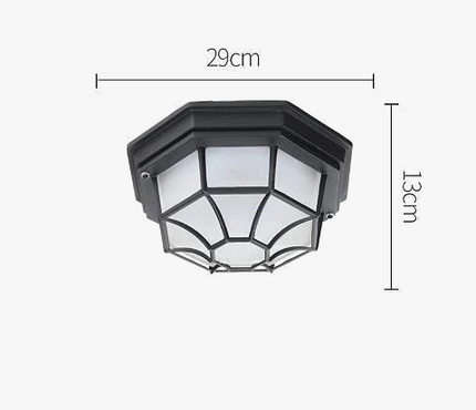 Plafonnier LED extérieur étanche au design rétro et moderne — LZ4X9J