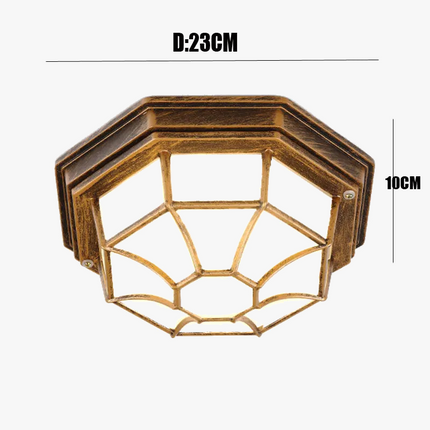 Plafonnier LED extérieur étanche au design rétro et moderne — LZ4X9J