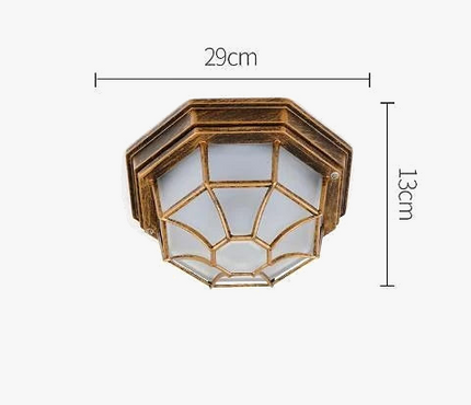 Plafonnier LED extérieur étanche au design rétro et moderne — LZ4X9J