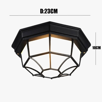 Plafonnier LED extérieur étanche au design rétro et moderne — LZ4X9J