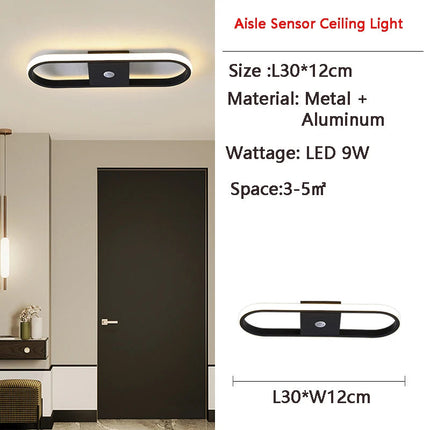 Plafonnier LED à induction avec détecteur de mouvement pour intérieur — LZ4X9P2