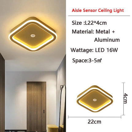Plafonnier LED à induction avec détecteur de mouvement pour intérieur — LZ4X9P2