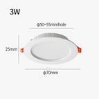 3W Hole50-55mm / 4000k / 90V-265V | CHINA