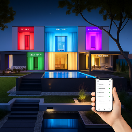 Plafonnier LED intelligent Zigbee avec commande vocale et application — LZ4P9X2