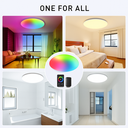 Plafonnier LED intelligent Zigbee avec commande vocale et application — LZ4P9X2