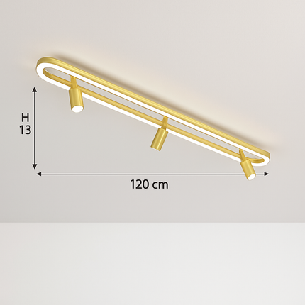 Plafonnier LED minimaliste style art déco pour intérieur hôtel et maison — LZ4X9T