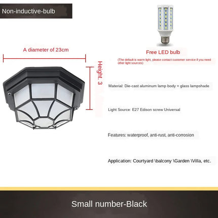 Plafonnier LED étanche pour extérieur au design minimaliste — LZ4X9T2