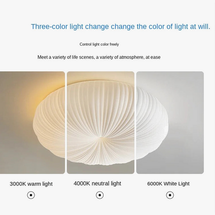 plafonnier led moderne abat jour citrouille luminaire à intensité variable
