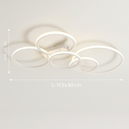 Plafonnier LED moderne avec anneau doré décoratif d’intérieur — LZ4X9P2