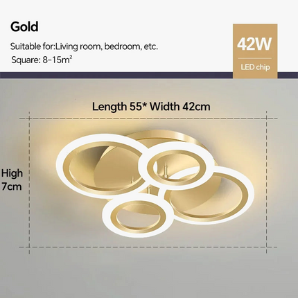 plafonnier led moderne avec gradation pour intérieur élégant