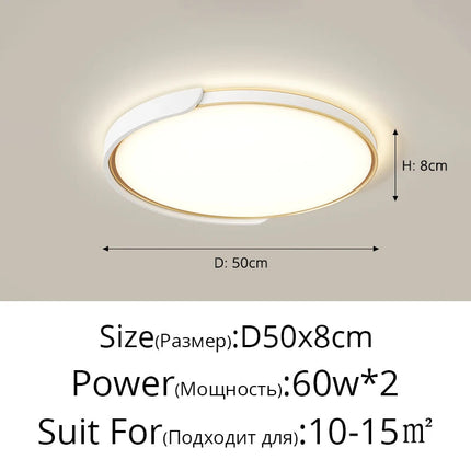 Plafonnier LED circulaire moderne avec télécommande polyvalente — LZ4X9Q2