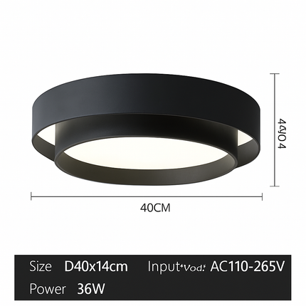 Plafonnier LED moderne avec intensité variable pour intérieur lumineux — LZ4X9M