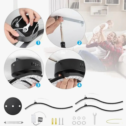 plafonnier led moderne design pour éclairage intérieur élégant