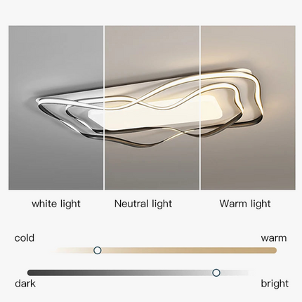 plafonnier led moderne design simple avec télécommande