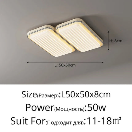 Plafonnier LED moderne à spectre complet et protection des yeux — LZ4X9T2