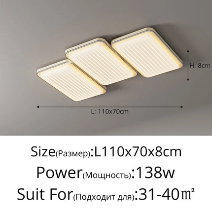 Plafonnier LED moderne à spectre complet et protection des yeux — LZ4X9T2