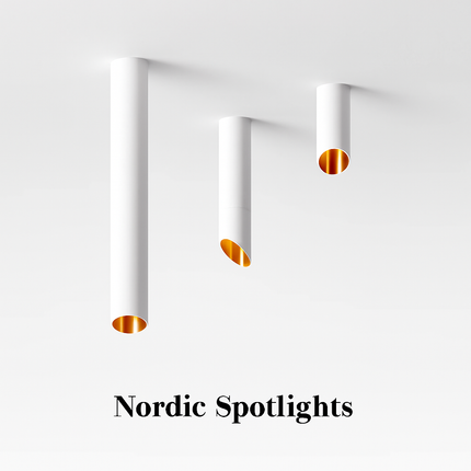Plafonnier LED moderne tube long en aluminium monté en surface — LZ4X9Q7D