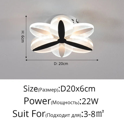 Plafonnier LED en acrylique pour décoration intérieure moderne — LZ4X9T