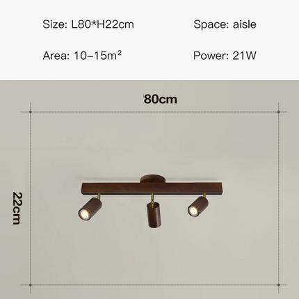 plafonnier led moderne en bois pour intérieur élégant