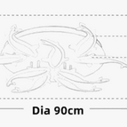 Diamètre 100 cm / Gradable avec télécommande
