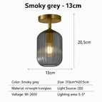 Gris fumé-13cm / Sans ampoule