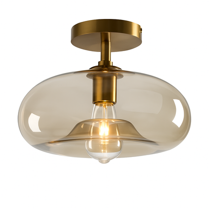 Plafonnier LED en verre pour éclairage intérieur moderne et élégant — LZ4X9T