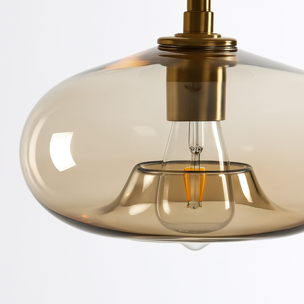 Plafonnier LED en verre pour éclairage intérieur moderne et élégant — LZ4X9T