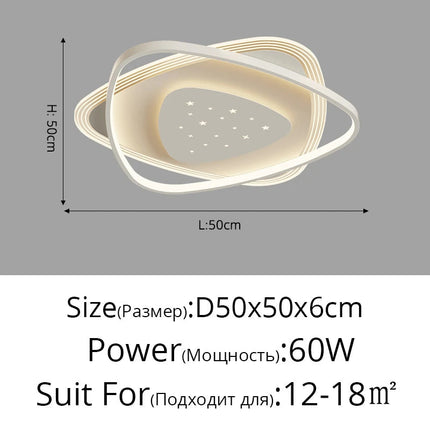 Plafonnier LED minimaliste au design moderne pour intérieur élégant — LZ4X9P2