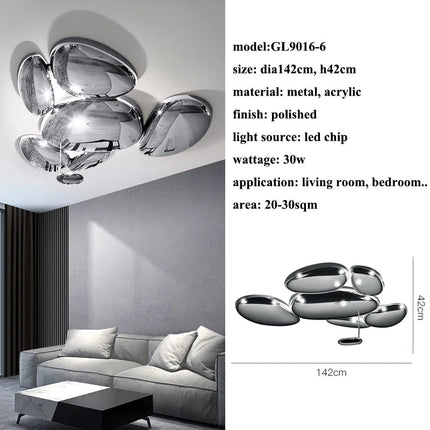 Plafonnier LED moderne décoratif en forme de goutte — LZ4X9M2
