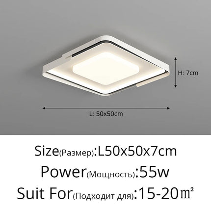 Plafonnier LED moderne à intensité variable pour intérieur — LZ4X7Q9
