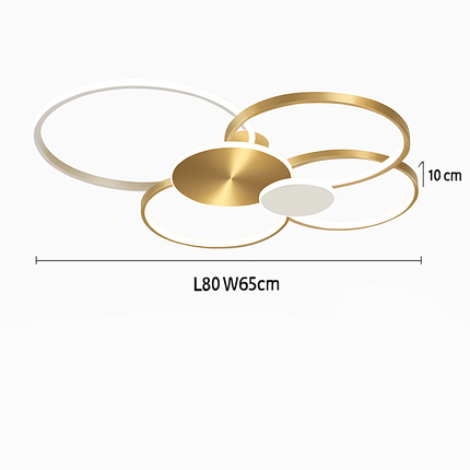 plafonnier led moderne à intensité variable avec télécommande