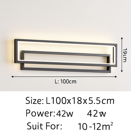 Plafonnier LED moderne à bande longue pour éclairage général — LZ4X9P