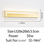 Or L120cm 50W / Blanc chaud Pas de télécommande