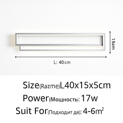 Plafonnier LED moderne à bande longue pour éclairage général — LZ4X9P