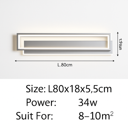 Plafonnier LED moderne à bande longue pour éclairage général — LZ4X9P
