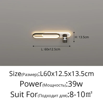 Plafonnier LED décoratif moderne pour intérieur style loft — LZ4X9Q