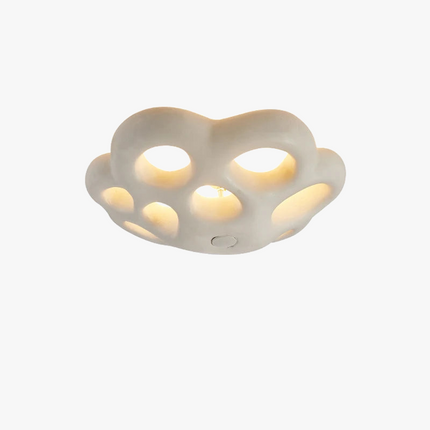 Plafonnier LED moderne style nordique Wabi Sabi avec motif fleur — LZ4X9T2