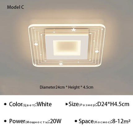 plafonnier led moderne pour éclairage intérieur design élégant