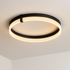 Rond Noir 40CM / Blanc chaud (sans télécommande)