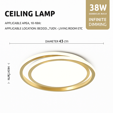 Plafonnier LED design pour décoration intérieure élégante — LZ4X9Q2